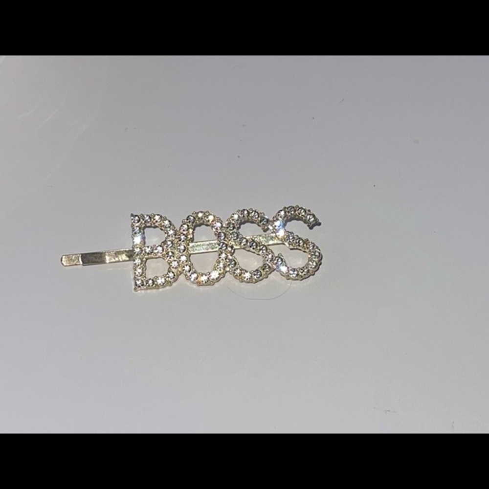 BOSS bling hair clip